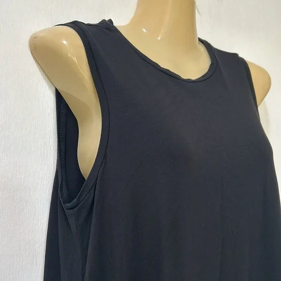 EILEEN FISHER WOMENS SWING TANK TOP SLEEVELESS BLACK OVERSIZED Sz XS - Picture 5 of 11